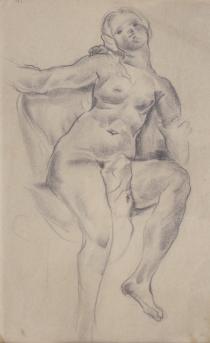 Рисунка от Лувъра – голо тяло, 1939